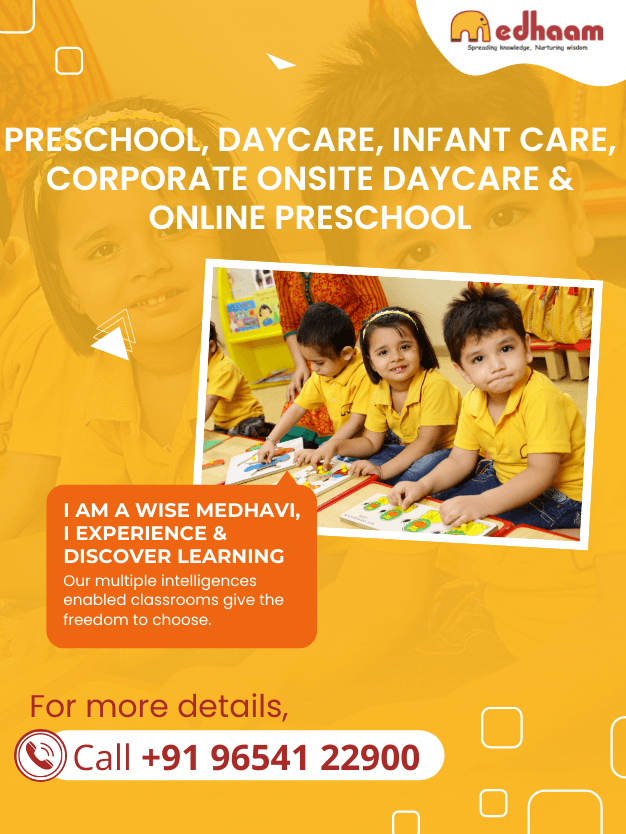 Top Preschool And Daycare in Gurgaon, Delhi | Medhaam